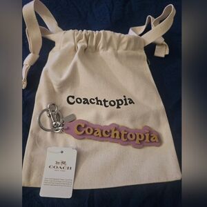Coachtopia Pink Keychain